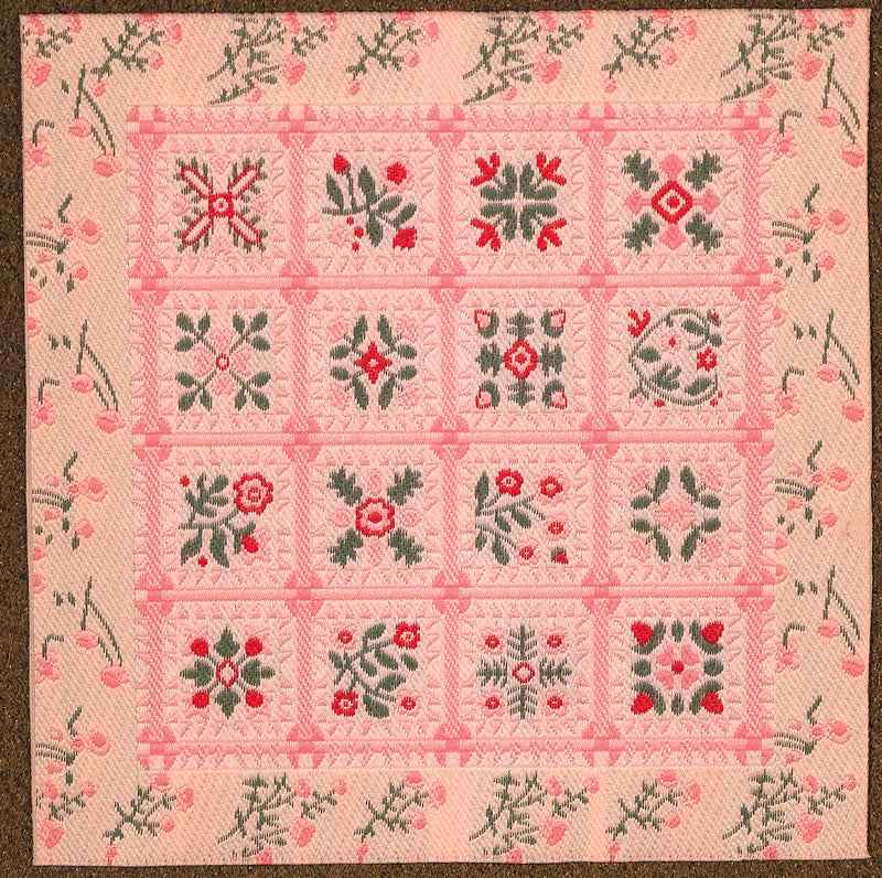 Pink Patchwork Rug or Blanket