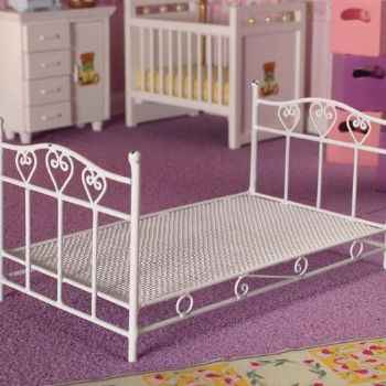metalen hartjes bed 1 persoons
