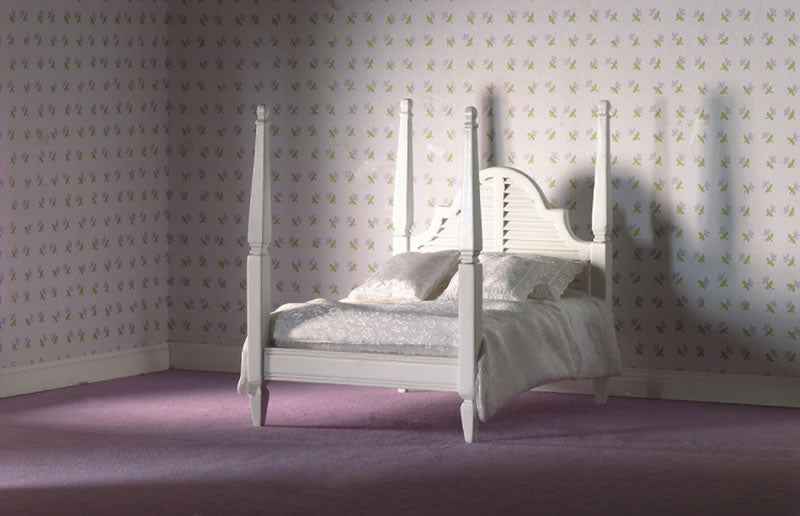 wit 2 persoons bed
