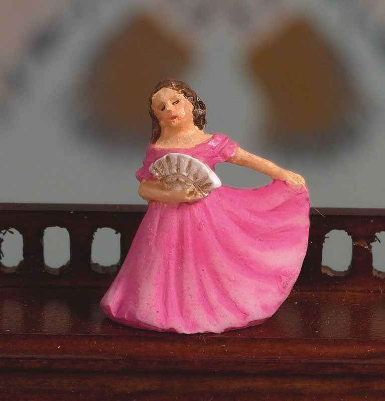 beeldje in ballerina met roze