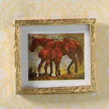 Schilderij met paarden