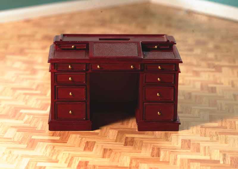 Dickens bureau, mahonie
