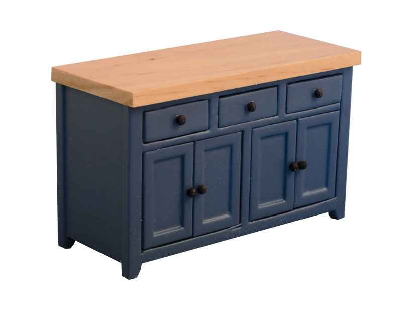 Blauw dressoir