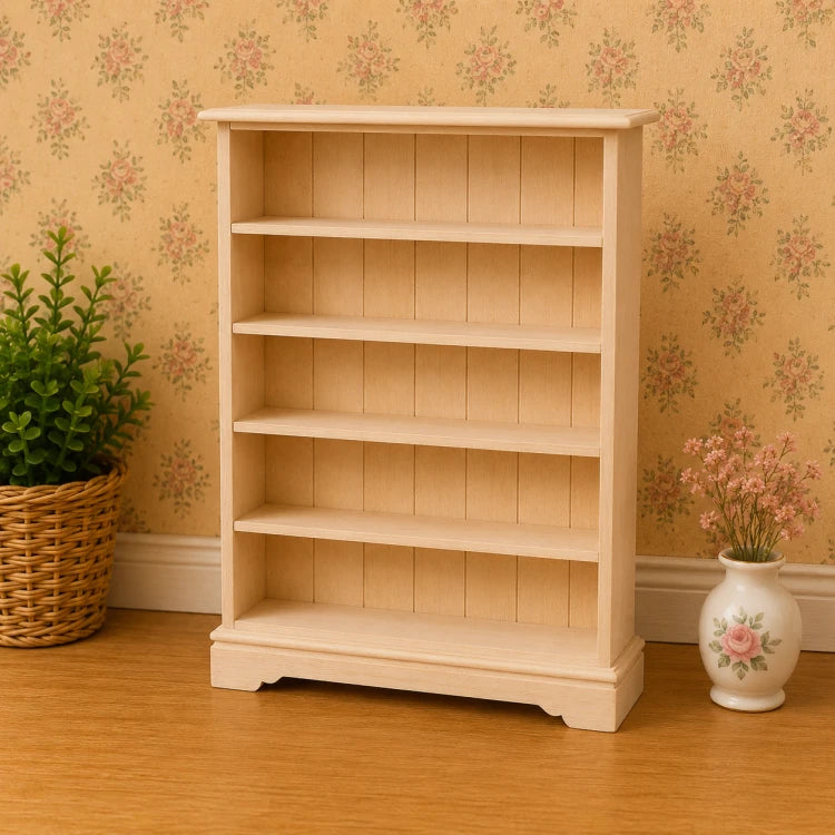 Boekenkast, blank hout