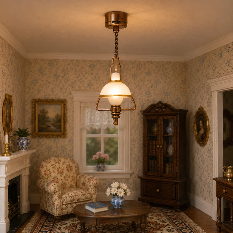 Hangende olielamp met LED-verlichting