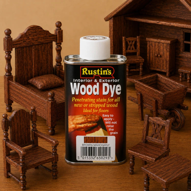 Rustins Houtbeits Bruin Mahonie 250 ml