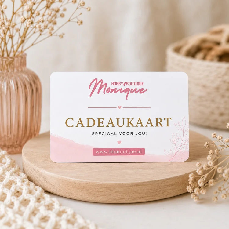 Cadeaukaart te gebruiken bij Hobbyboutique