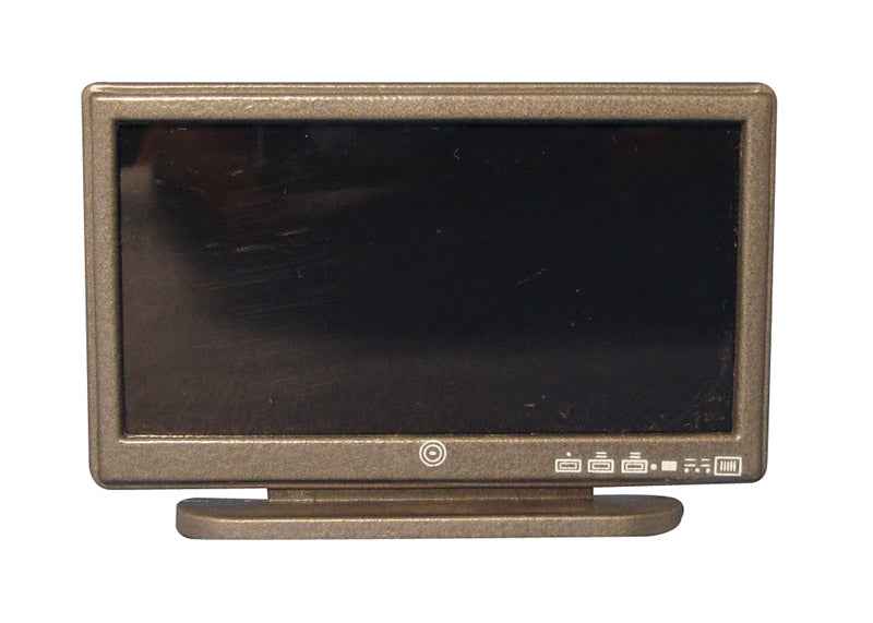 Widescreen TV, zwart, bronskleurig
