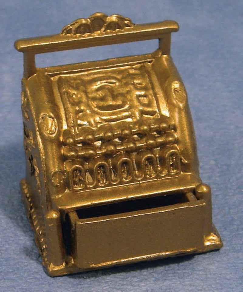 Metalen goudkleurige kassa