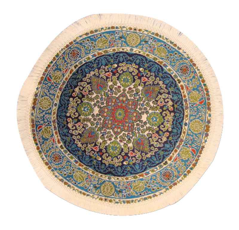 rond vloerkleed blauw 19cm