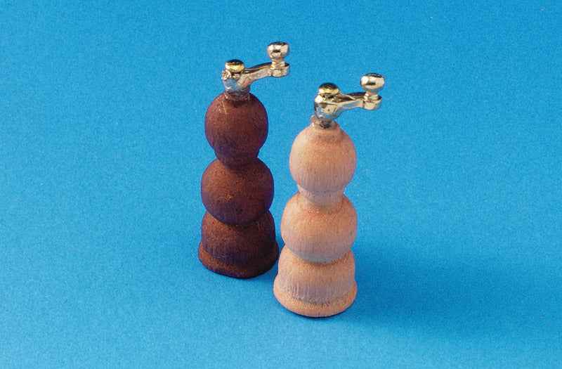 Peper- en zoutmolen, hout,