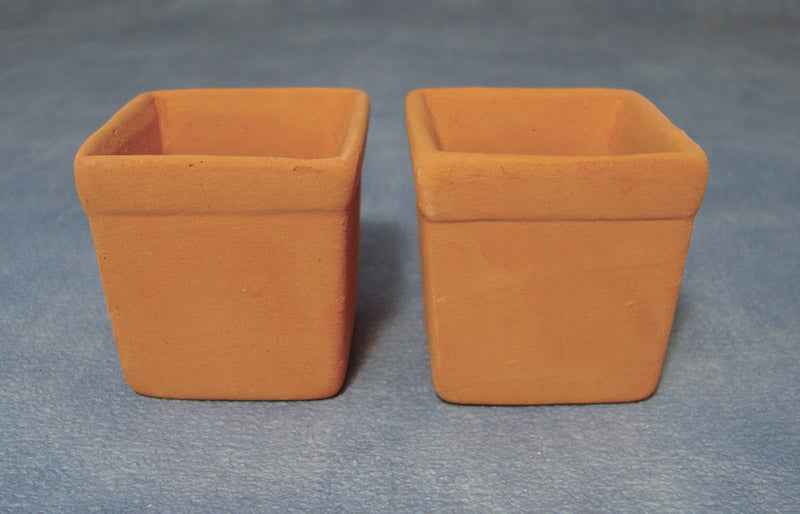 Terracotta potten, 2 stuks