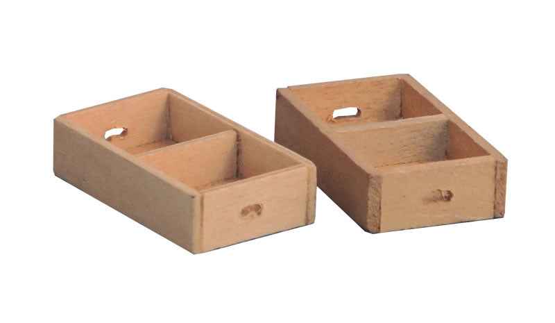 Krat, laag, 2 stuks
