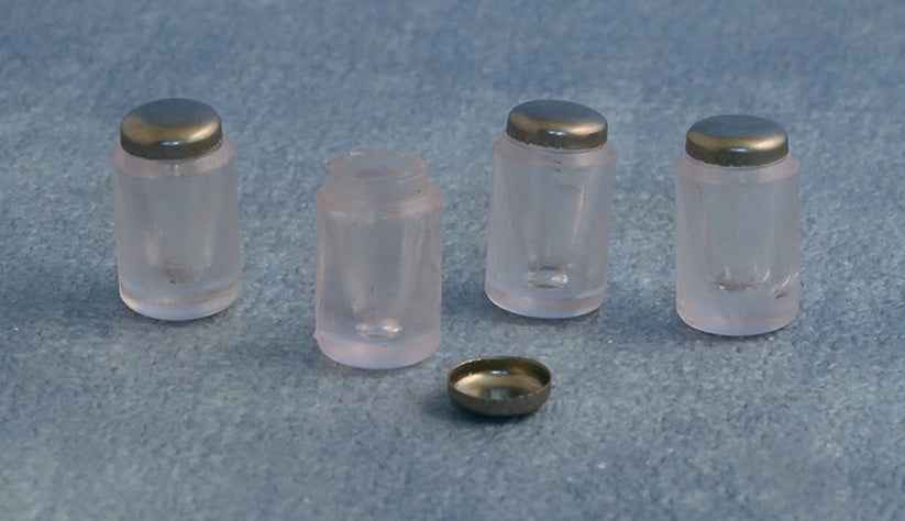 Matglazen potten, 4 stuks