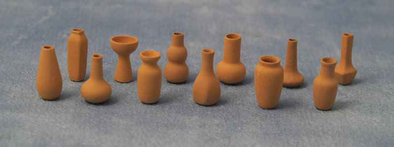 Teraccota vazen, 12 stuks