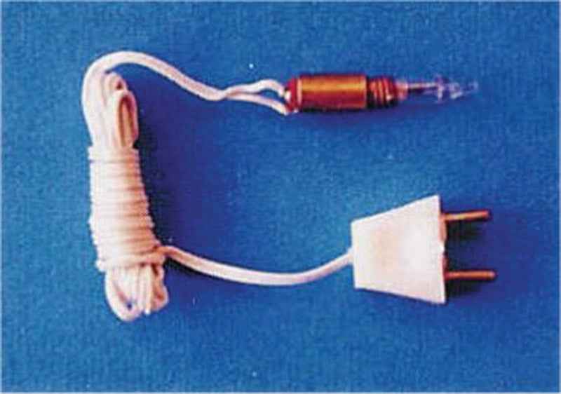 kaarslamp met draad en stekker, 4 stuks