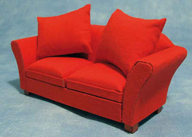 Sofa, gestoffeerd, rood
