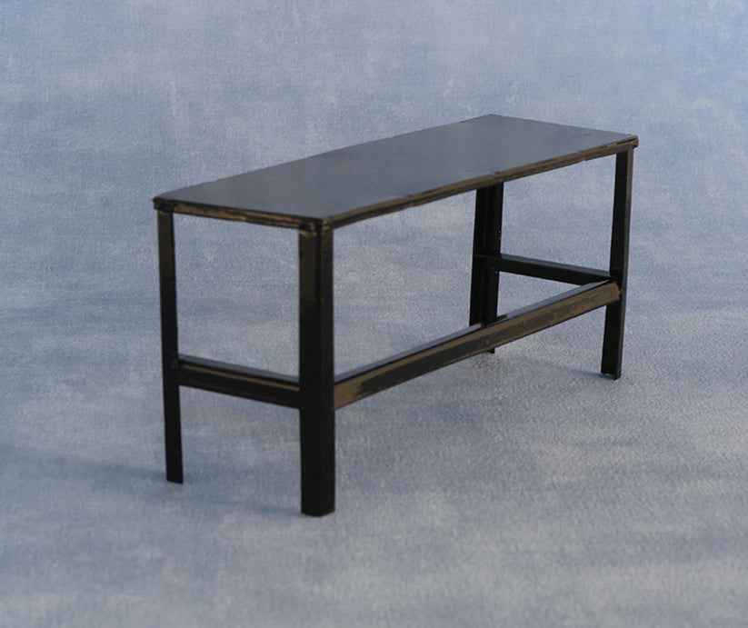 Zwarte werktafel