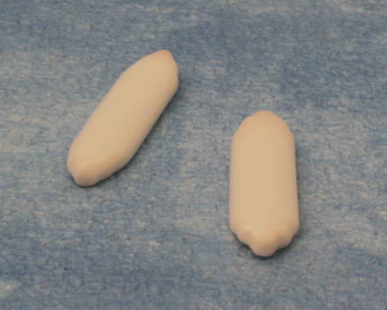 Witte keramische deurplaat, 2 stuks