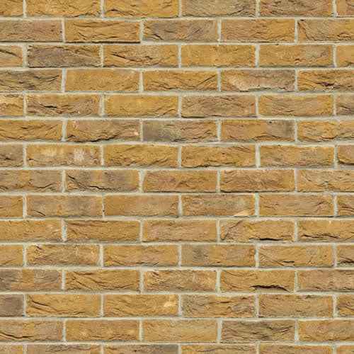 Gele bakstenen met relief
