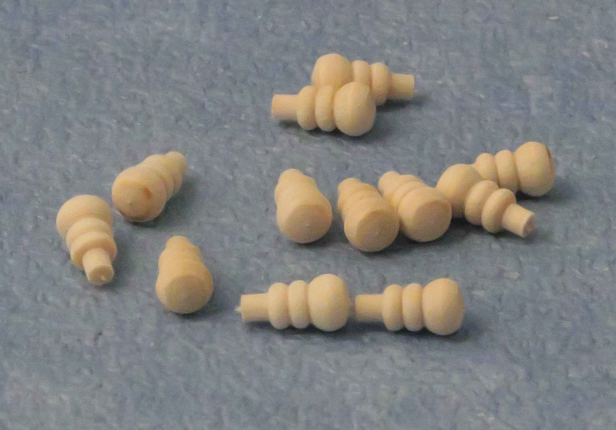 Houten knopjes, 12 stuks