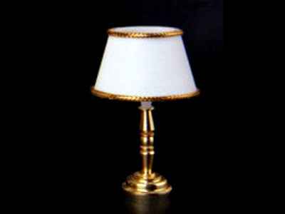 Schemerlamp met witte kap