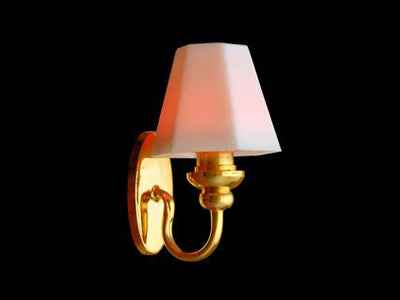 Wandlamp met wit kapje