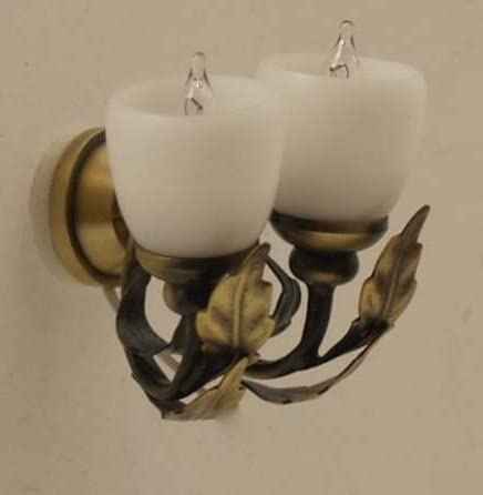 Wandlamp, 2-pits zwart