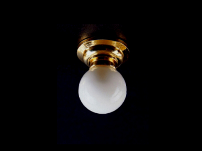 Plafondlamp, bol matglas - Hobbyboutique Monique