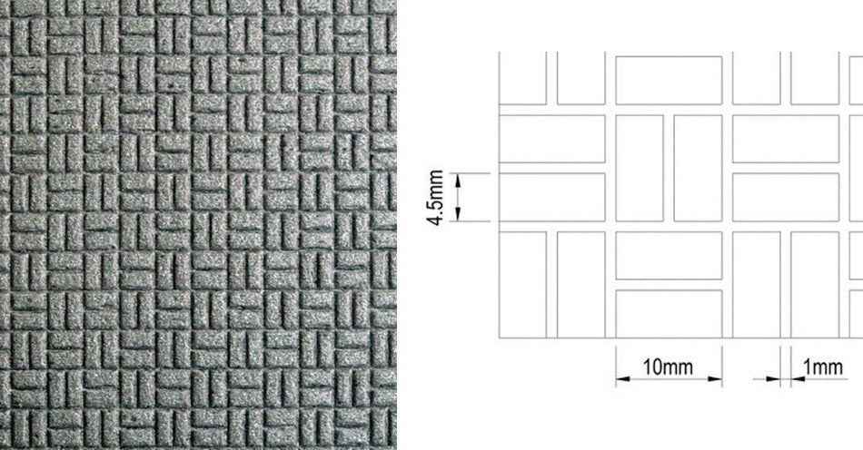 Tegels basket verband, 6mm