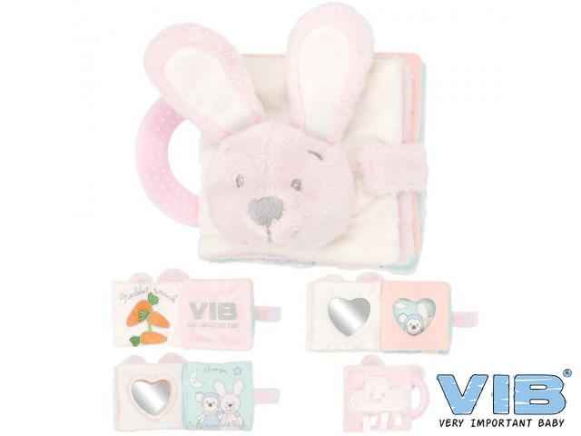 Pluche Knuffelboekje Konijn Very Important Rabbit Roze