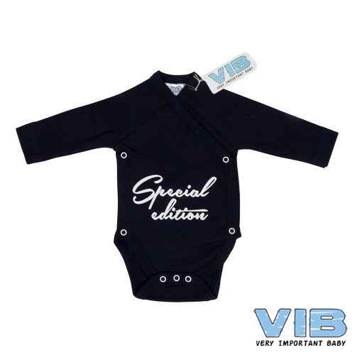 Overslag Romper 'Special Edition' Navy+Wit