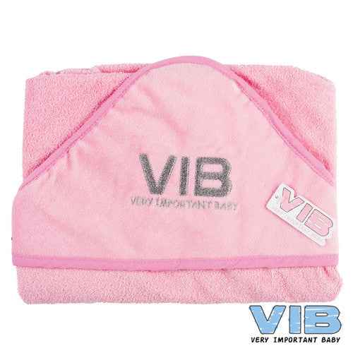 Badcape VIB Roze+Zilver
