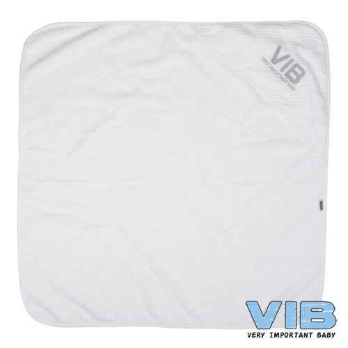 Badcape VIB My first Towel Wit+Zilver