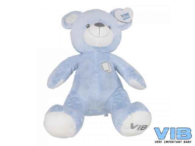 Pluche Bear Zittend Groot 60cm Very Important Bear Blauw