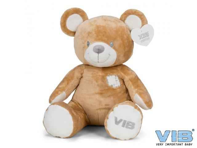 Pluche Beer GROOT Zittend 60cm 'Very Important Bear' Licht Bruin