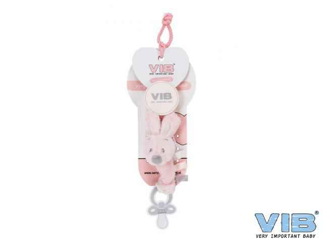 Pluche Speenkoord Konijn Very Important Rabbit Roze