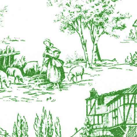 Poppenhuis behang Toile de Jouy