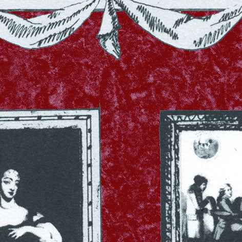 Poppenhuis behang Room pack Print Raspberry
