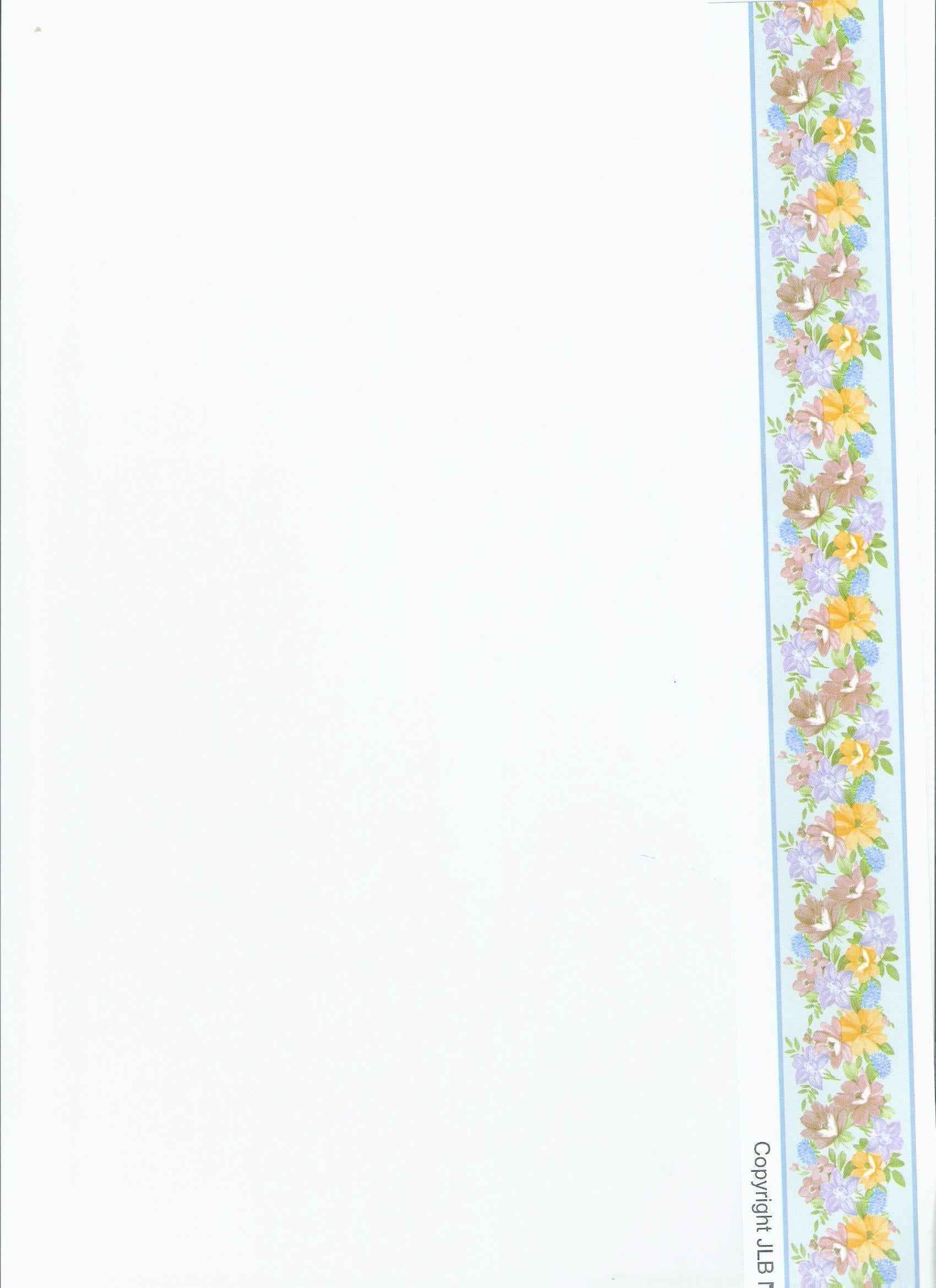 Behang rand Garland blauw