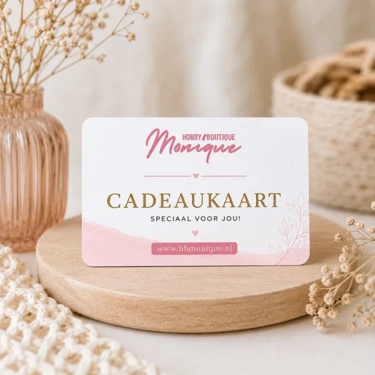 Cadeaukaart te gebruiken bij Hobbyboutique