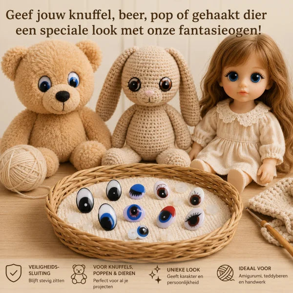 Fantasieogen bij Hobbyboutique Monique