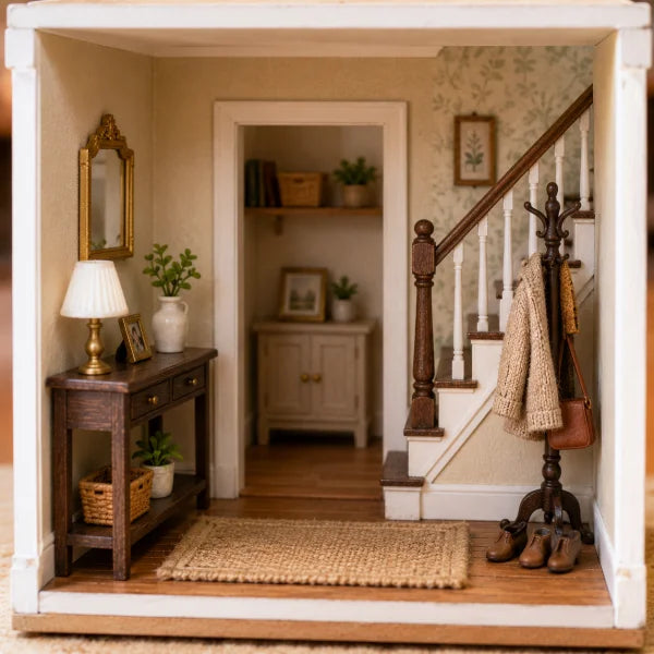 Poppenhuis hal bij Hobbyboutique Monique