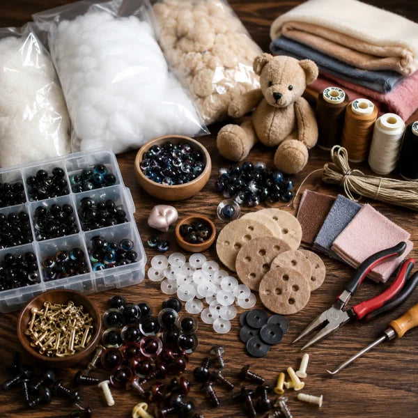 Vele soorten ogen voor het maken van poppen, beren en knuffels