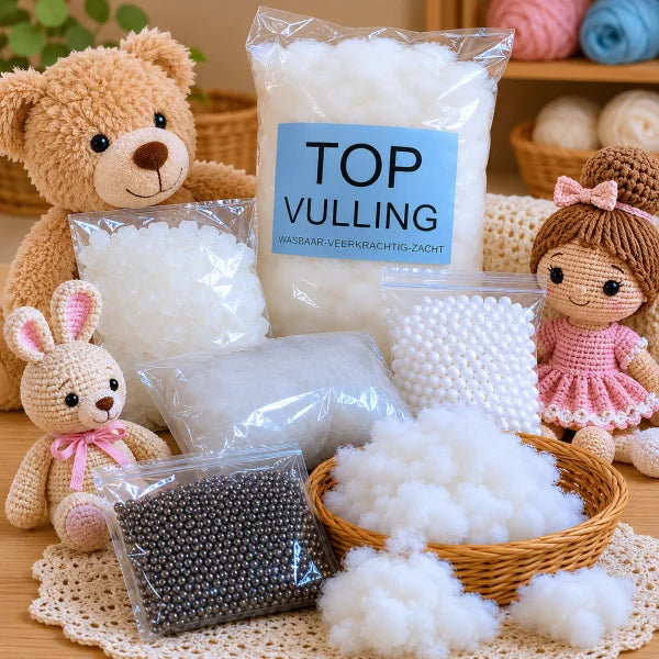 Knuffeldierenvulling bij Hobbyboutique Monique