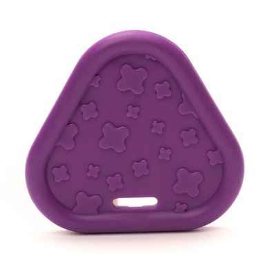 Bijtring triangle paars, 2 stuks