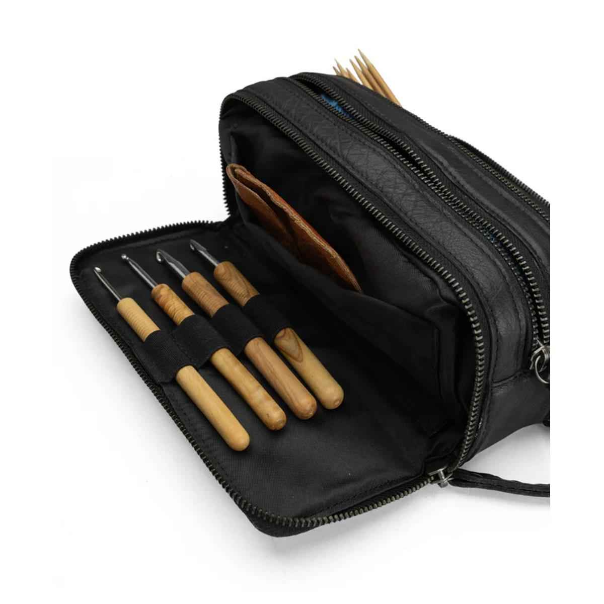 MUUD Harmony leren handwerktas, Black