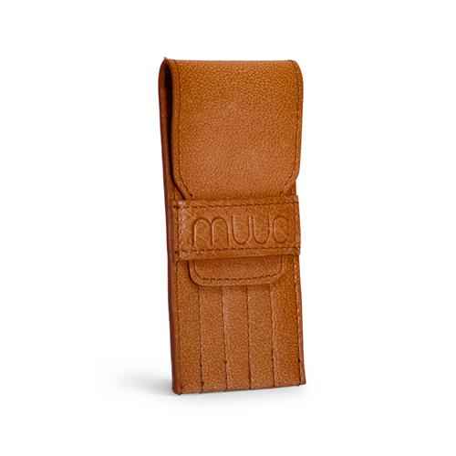 MUUD Eva leren etui voor naalden, Whiskey
