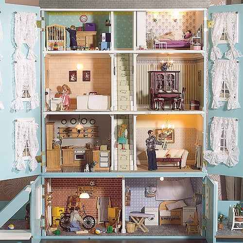 Classical poppenhuis, ongeschilderd