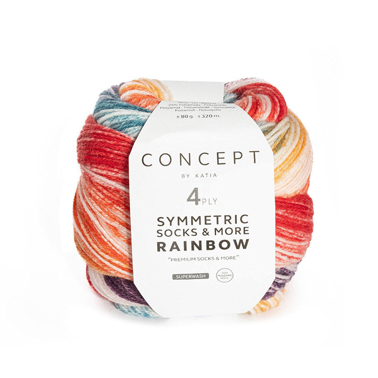 Katia Symmetric Socks & More - Rainbow